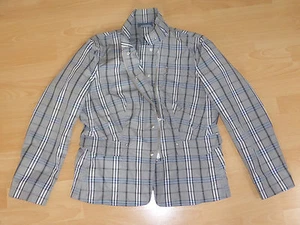 Zaffiri sportlicher Blazer Jacke Gr 42 44 grau kariert wie neu - Bild 1 von 6