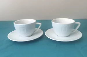 Nespresso Cups & Saucers x 2 “Roma” 200ml Like New - Picture 1 of 6
