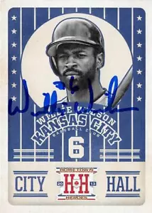 Willie Wilson signed baseball card 2013 Panini City Hall Hometown Heroes #CH10 - Picture 1 of 1