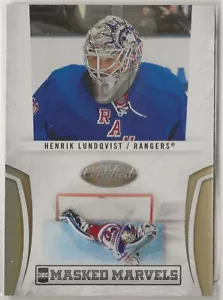 2010 2010-11 Certified Masked Marvels Mirror Gold #14 Henrik Lundqvist 13/25 NYR - Picture 1 of 2