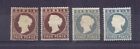 GAMBIA 1886-87 QV 3d & 4d DEFS x TWO SHADES ( 4 ) SG28-31 MH CAT £57