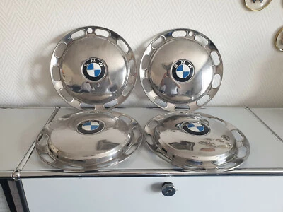 NEW NOS 4 Piece Genuine BMW 1500 1600 1800 2000 2002 Hub Caps 13' Hub Caps OEM - Image 1 of 4