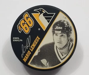 MARIO LEMIEUX 600 GOAL Commemorative Pittsburgh Penguins NHL Hockey Puck - Picture 1 of 3
