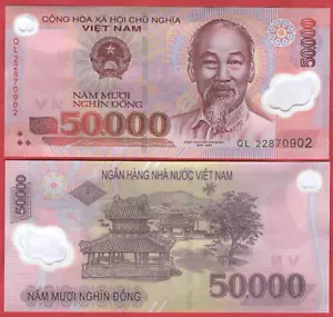 VIETNAM 50,000 DONG 2022 P121 BANKNOTE UNC - Picture 1 of 1