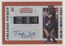 2019 Contenders Draft Picks Building Blocks Ticket /10 Taylor Cornelius Auto