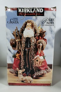 Kirkland Signature Fabric Mache Santa Claus W/ Box #10531 - Picture 1 of 11