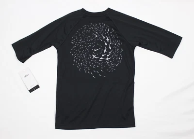 Nike Camisa de Natación Juvenil Gráfico de Tiburón Media Manga M Mediana Negra NESSB837 001 Foto 1 de 3