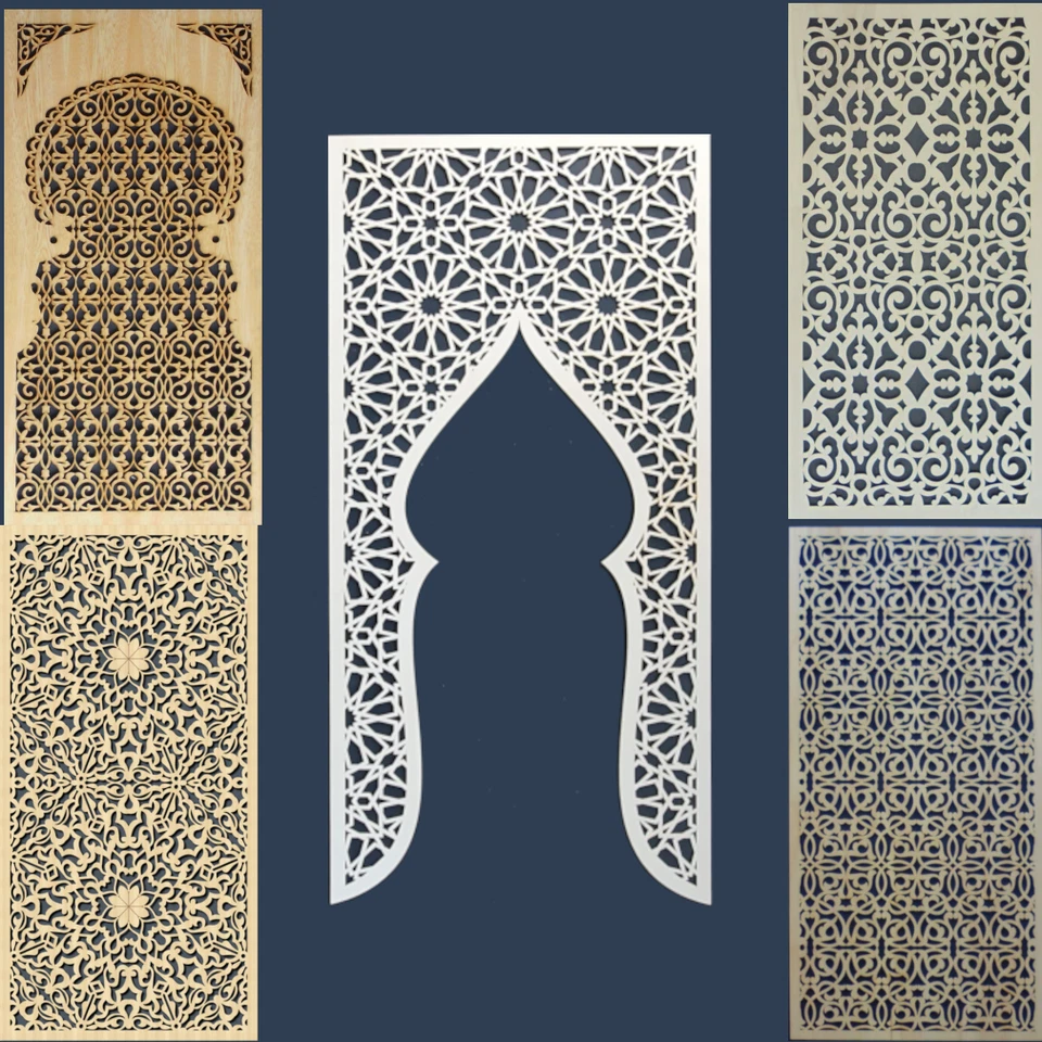 ornamentierte Paneele 100x50cm - orientalische Deko Wand Fenster - viele Dekore - Bild 1 von 1