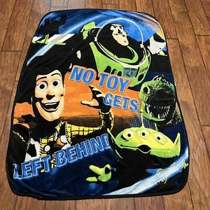 Vintage Toy Story Fleece Blanket No Toy Gets Left Behind Throw 44”x 63” - Picture 1 of 10
