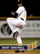 2017 Montgomery Biscuits Grandstand 13 Brent Honeywell Cartersville Georgia Card