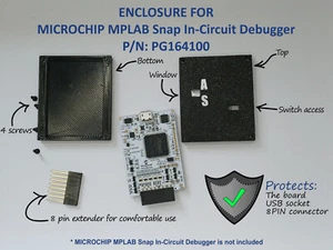 GEHÄUSE FÜR MICROCHIP MPLAB SNAP DEBUG BOARD PG164100 SCHUTZBOX - Bild 1 von 9