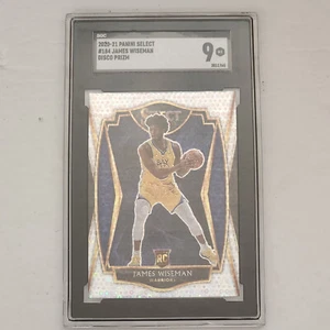 James Wiseman 2020-21 Panini Select Premier Level Disco Prizm #184 SGC 9 - Imagen 1 de 8