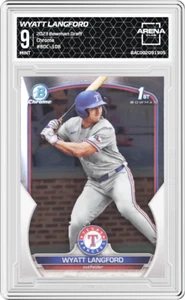 2023 Bowman Chrome Draft WYATT LANGFORD 1ST Bowman RANGERS AC 9 - Bild 1 von 2
