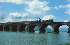 Pennsylvania Railroad Crossing Rockvile Bridge Over Susquehana Unposted PC - Picture 1 of 2