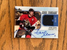 2005-06 Upper Deck Ice Zdeno Chara Cool Threads ON CARD AUTO Jersery /35 RARE!