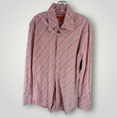 Vintage REPORT Collection Mens L Long Sleeve Shirt Multicolor Button Up 1980's - Image 1 of 4