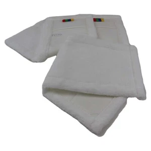 SET: 3 Stück Wischmopp Bodenwischer Wischbezug Microfaser weiß 40 cm - Bild 1 von 2