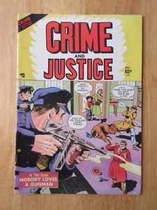 Pre-Code Crime Comic! CRIME AND JUSTICE #1 (1951/Charlton) FN+ w/1 Flaw - Picture 1 of 4