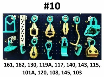 JUEGO #10 JUEGO DE HERRAMIENTAS Y ABRAZADERAS DE TRACCIÓN DE MÁQUINA MARCO DE CARROCERÍA AUTOMÁTICA DE ALTA RESISTENCIA MEGA PAQUETE Foto 1 de 4