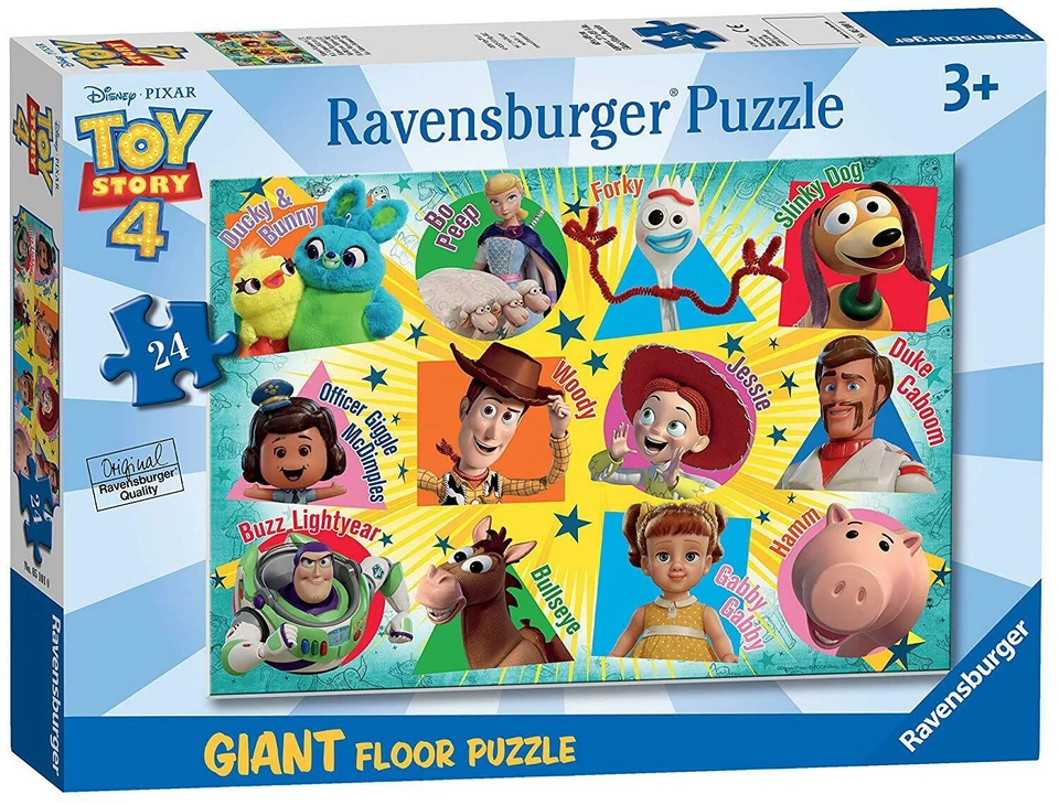 Rompecabezas Ravensburger 24 piezas Disney Toy Story 4 rompecabezas de piso gigante 5562-3 Foto 1 de 2
