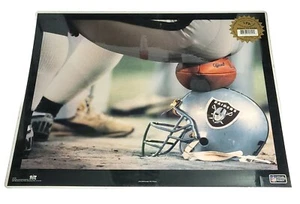 Vintage Los Angeles Oakland Raiders Laminated Poster OSP John McDonough NFL Rare - Picture 1 of 9