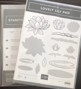 Stampin Up Stempelset SCHÖNER LILIENBLOCK & LILIENPAD Stanzformen - Blume, Natur - Bild 1 von 3