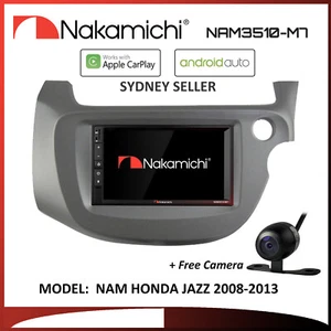 7" APPLE CARPLAY ANDROID AUTO NAKAMICHI BT RADIO MP3 FOR HONDA JAZZ 2008-2013 - Picture 1 of 2