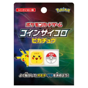 Pokemon Card Game Coin Dice x 2 *NEW* Pikachu & Monster Poke Ball Japanese Japan - Imagen 1 de 2