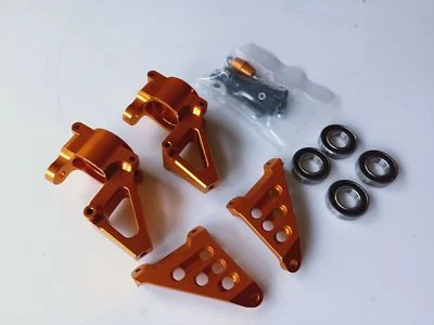 Baja 5B 5T 5SC alloy CNC Front Hub Carrier Billet Set Fit 1/5 Hpi Rovan KM - Image 1 of 4