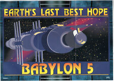BABYLON 5 1996 FLEER SKYBOX P5 NIGHTWATCH POSTER INSERT (FOLD OUT)