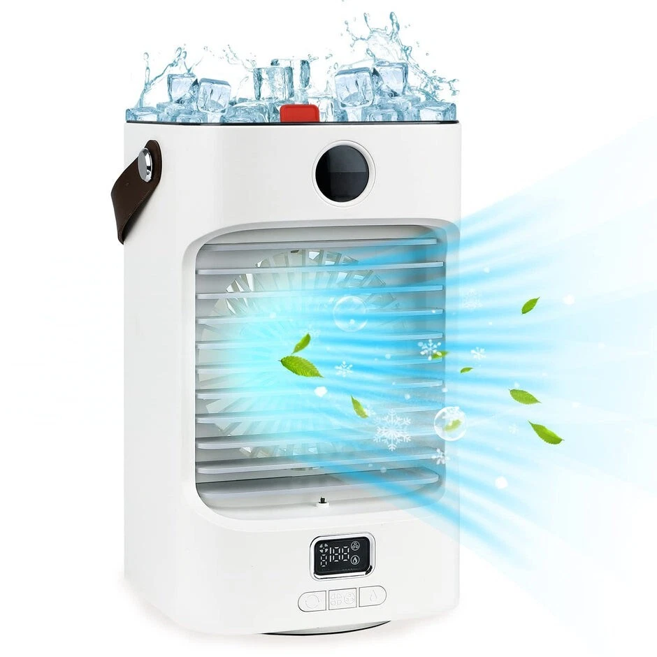 Portable Air Cooler, 4 In 1 Evaporative Small Desktop Cooler - Image 1 of 4