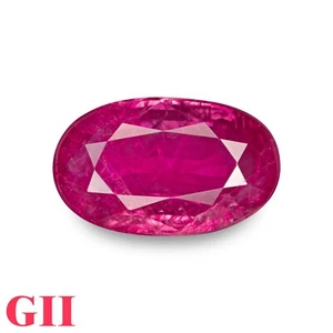GII zertifizierter MOGOK BURMA Rubin 3,55 ct. natur unbehandelt PINKROT oval RAR - Bild 1 von 5
