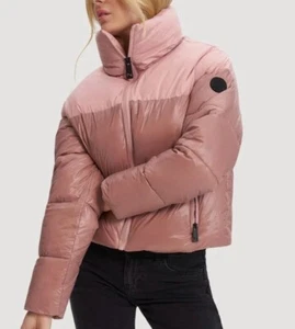 Noize Lotte Womens Quilted Puffer Jacket XL Light Pink Synthetic Material NWT - Picture 1 of 8