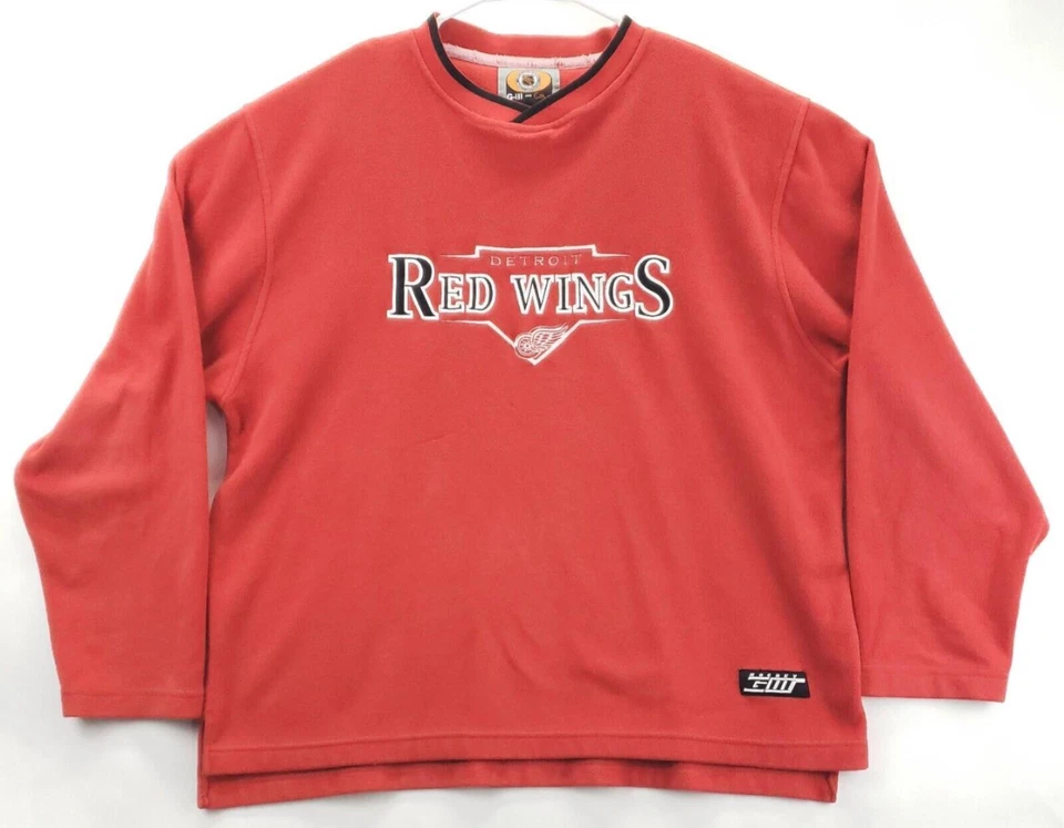 G-III Detroit Red Wings Fleece Sweatshirt Men Medium Crewneck Pullover - Image 1 of 4