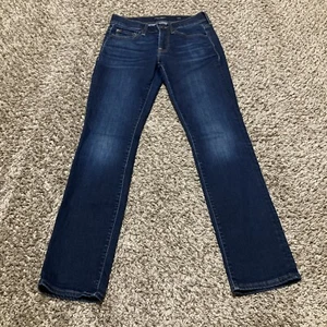 Jeans donna Lucky Brand Mid Rise dritto dolce taglia 4/27 blu regolare - Foto 1 di 7