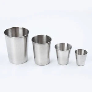 Sleek Stainless Steel Cup for Office Bar 30/70/180/320ml Sizes Available - Picture 1 of 55