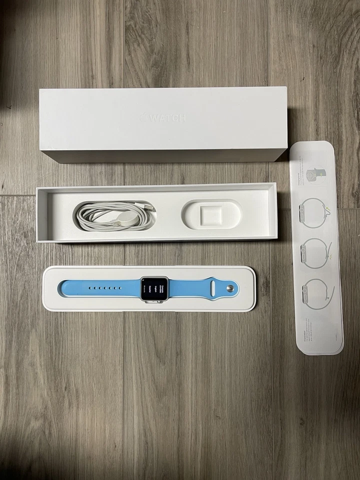 Apple Watch Series 1 Sport 38mm Aluminum Case, Bands, OG Box - (MLCG2LL/A) - Image 1 of 4