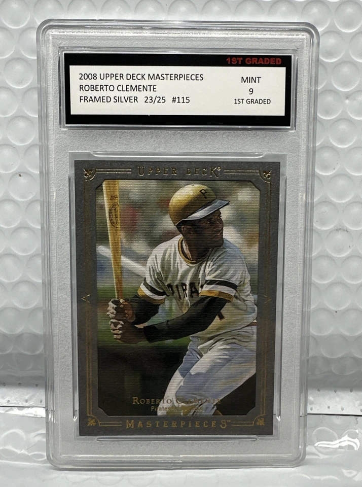 2008 UD Masterpieces No115 Roberto Clemente SP. (Серебряная рамка #23/25) Оценка 9 - Изображение 1 из 2