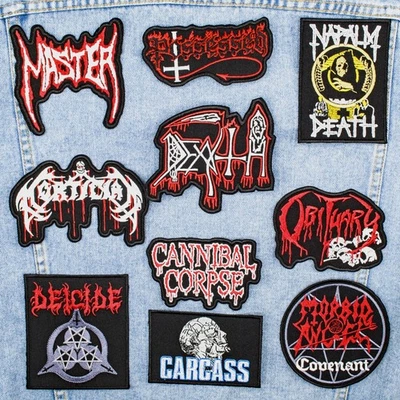 Death Metal embroidered patch collection. 10 patches for $27.99 - Image 1 of 4