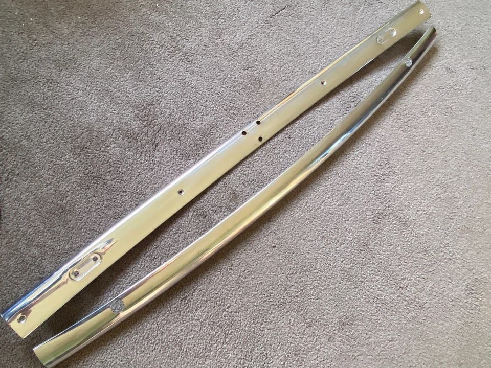 1955 1956 1957  FORD THUNDERBIRD  OUTSIDE  & INSIDE   UPPER WINDSHIELD MOULDINGS - Image 1 of 4