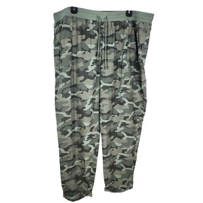 Pantalones Maurices Mujer 22W Camuflados Cordón Pull On Algodón Lyocell Cordón Rollo Foto 1 de 4