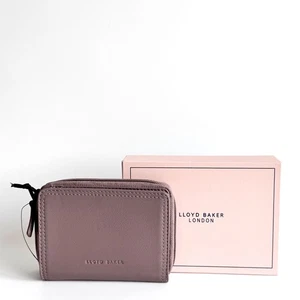 Women's Purse Pink Leather Medium Coin Card Wallet Boxed Lloyd Baker - RRP £59 - Picture 1 of 14