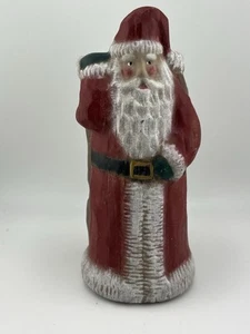 Vintage seltene Künstler Tita Keramik handbemalt Weihnachtsmann Süßigkeiten Übertopf Figur - Bild 1 von 7