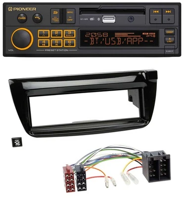 Pioneer DAB MP3 USB Bluetooth Autoradio für Opel Combo ab 11 Fiat Doblo 12-15 - Bild 1 von 4