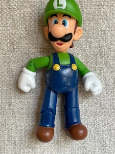 2014 JAKKS WORLD OF NINTENDO SUPER MARIO BROS. LUIGI FIGURA DE ACCIÓN POSABLE 4" - Imagen 1 de 2