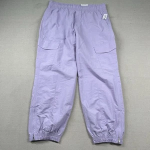 Old Navy Pants Womens L Quick Dry Cargo Parachute Dance Lavender Swishy Joggers - Picture 1 of 8