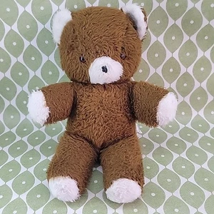 Oso de peluche marrón retro vintage Chad Valley juguetes hechos en Inglaterra 35 cm años 70 - Imagen 1 de 8