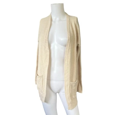 Urban Outfitters BDG Open Front Cardigan Sweater Knit Cream Neutral Size Small S - Image 1 of 4