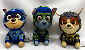 Paw Patrol - Lot Of 3 - 4" Pups Plush Toys With Key Chain Hooks - Picture 1 of 7