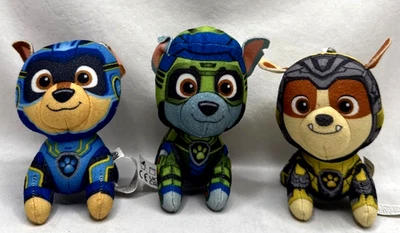 Paw Patrol - Lot Of 3 - 4" Pups Plush Toys With Key Chain Hooks - Image 1 of 4